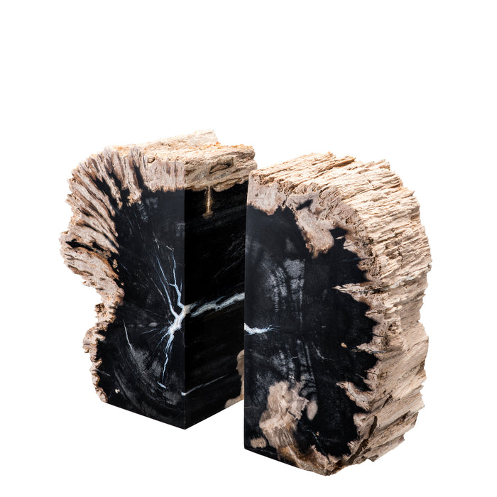 Ogranicznik Eichholtz Opia, skamieniałe drewno, zestaw 2 szt.