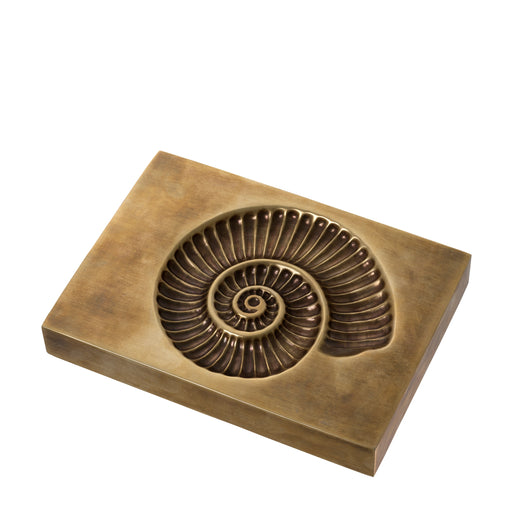 Figurka Contra, mosiężne wykończenie vintage