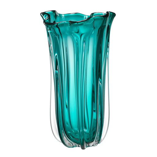 Wazon Eichholtz Vagabond, turkusowe szkło
