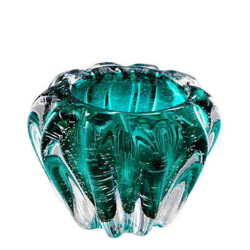 Misa Eichholtz Ducale, turkusowe szkło