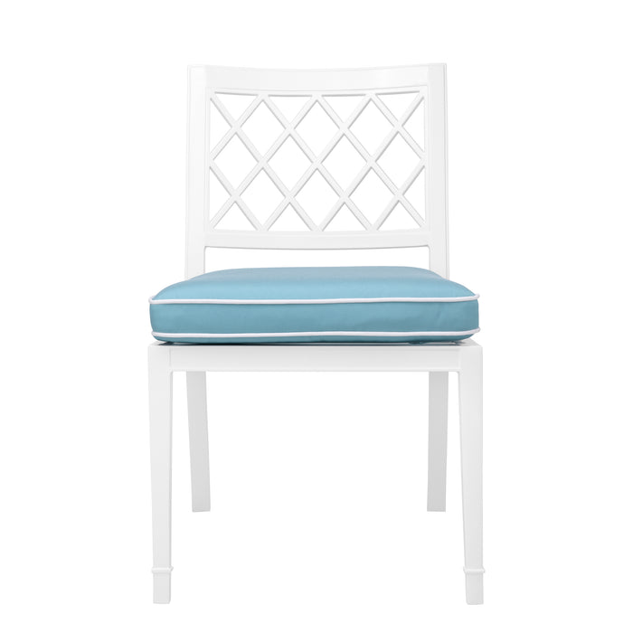 Krzesło stołowe Eichholtz Paladium, w kolorze outdoor white