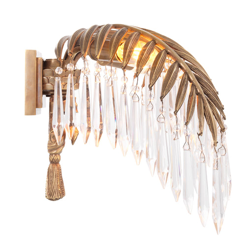 Kinkiet Hildebrandt, mosiężne wykończenie vintage