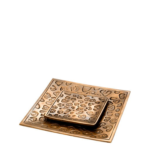 Taca Eichholtz Jaguar, mosiężne wykończenie vintage, zestaw 2 szt.