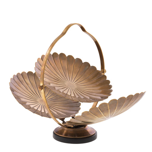 Taca Eichholtz Beatrice, mosiężne wykończenie vintage