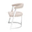 Krzesło stołowe Eichholtz Dexter, w kolorze panama natural, niklowane wykończenie