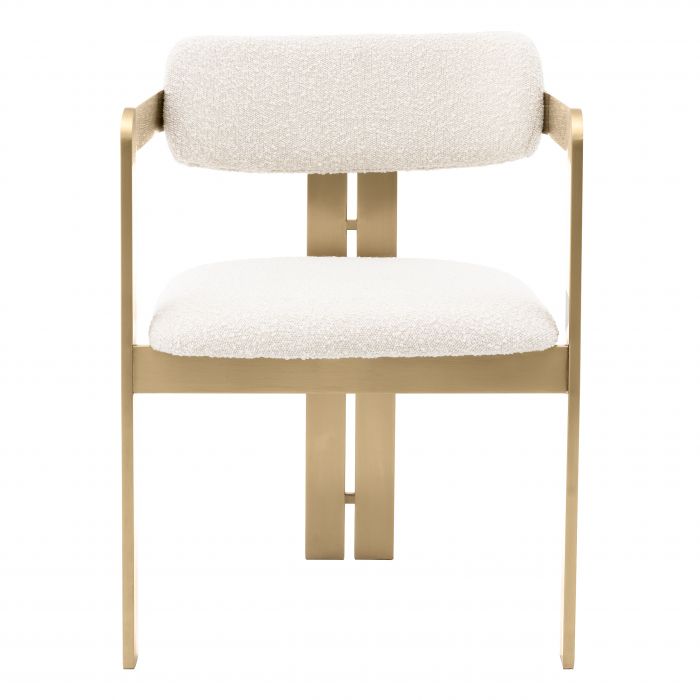 Krzesło Eichholtz Donato w tkaninie Boucle cream