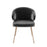 Krzesło stołowe Eichholtz Kinley, aksamit w kolorze savona dark grey