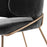 Krzesło stołowe Eichholtz Kinley, aksamit w kolorze savona dark grey
