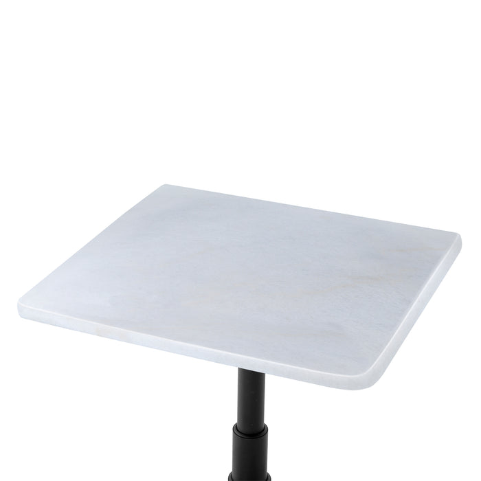 Stół jadalniany Eichholtz Mercier, kwadratowy, biały marmur