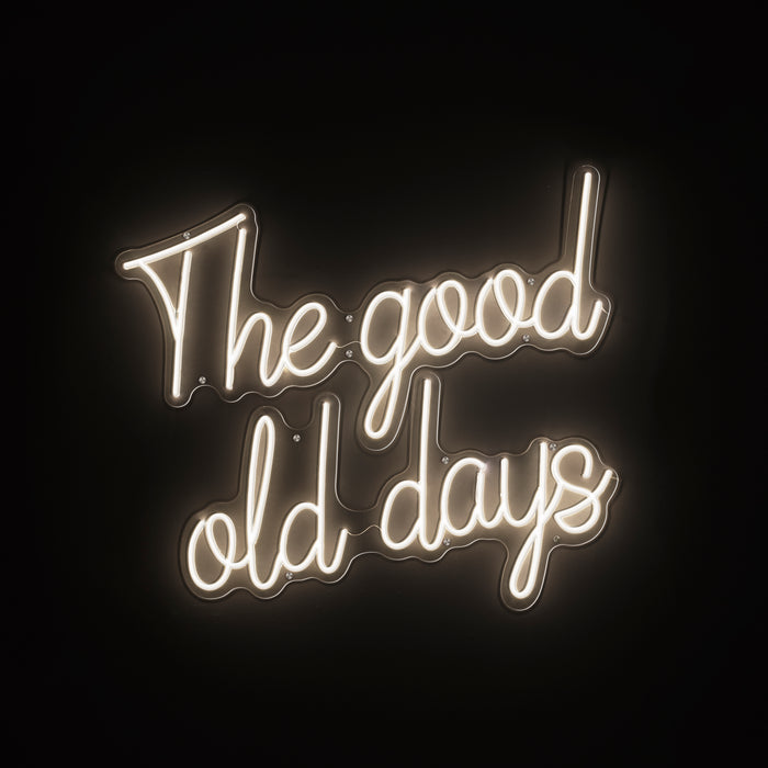 Napis LED The Good Old Days