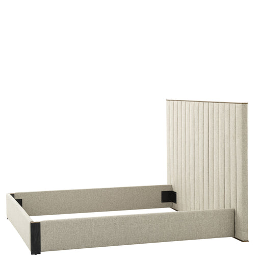 Łóżko Eichholtz Elisio, naturalna tkanina Loki