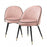 Krzesła Eichholtz Cooper, w kolorze pudrowego różu, zestaw 2 szt