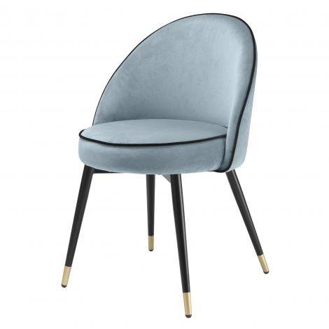 Krzesła Eichholtz Cooper, w kolorze niebieskim pastelowym, zestaw 2 szt.