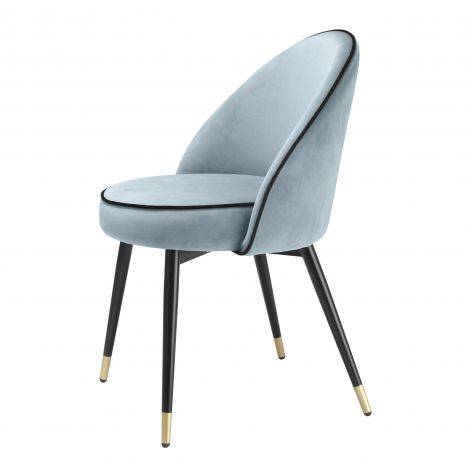 Krzesła Eichholtz Cooper, w kolorze niebieskim pastelowym, zestaw 2 szt.