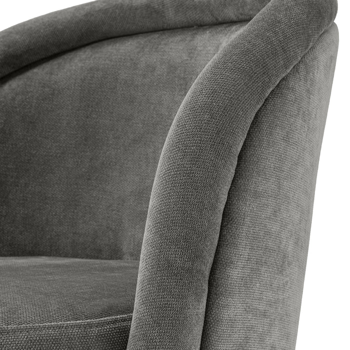 Krzesło do jadalni Eichholtz Chloé zestaw 2 sztuk, w tkaninie Clarck grey