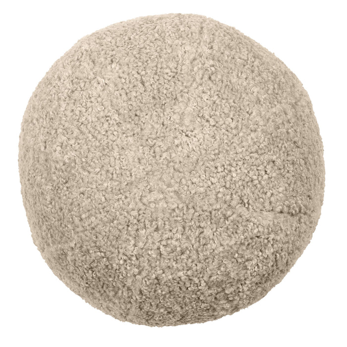 Okrągła poduszka Eichholtz Palla S w tkaninie Canberra sand
