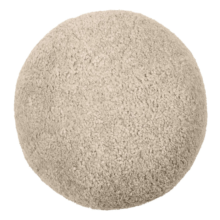Okrągła poduszka Eichholtz Palla L w tkaninie Canberra sand