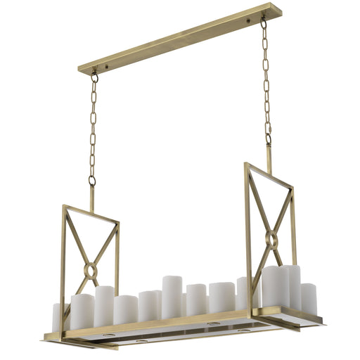 Żyrandol Eichholtz Commodore szczotkowany mosiądz