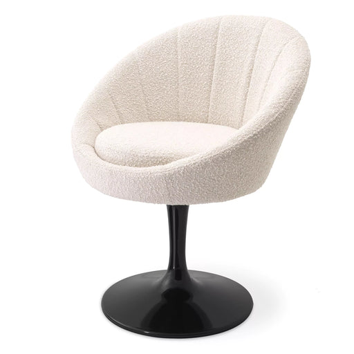 Krzesło do jadalni Eichholtz O'Neill w tkaninie Bouclé cream