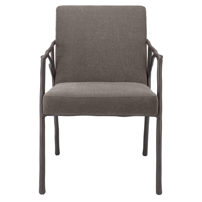 Krzesło do jadalni Eichholtz Antico, w tkaninie Abrasia grey brown