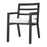 Krzesło tarasowe Eichholtz Delta, w czarnym wykończeniu