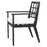 Krzesło ogrodowe Eichholtz Cap-Ferrat, w czarnym wykończeniu