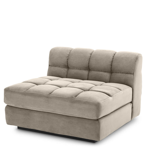 Segmentowa sofa Eichholtz Dean middle, w tkaninie Savona greige velvet