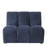 Segmentowa sofa Eichholtz Lando straight, w tkaninie Savona midnight blue velvet