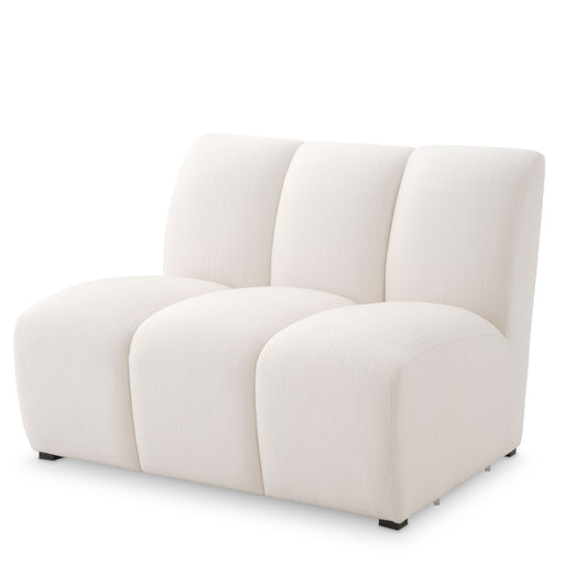 Segmentowa sofa Eichholtz Lando straight, w tkaninie Avalon white