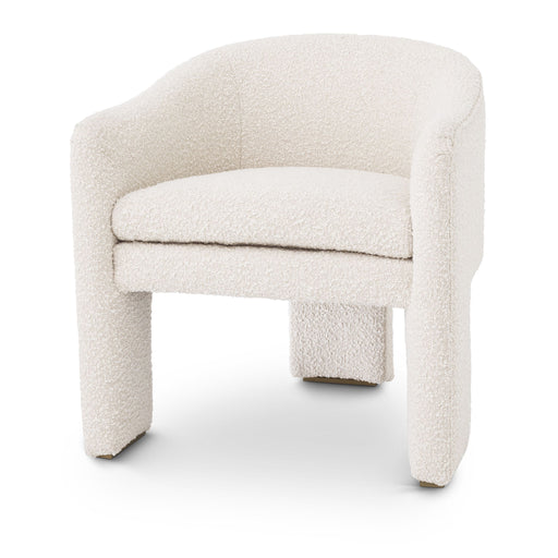 Krzesło Eichholtz Pebbles, w tkaninie Boucle cream