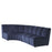 Segmentowa sofa Eichholtz Lando corner, w tkaninie Savona midnight blue velvet