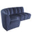 Segmentowa sofa Eichholtz Lando corner, w tkaninie Savona midnight blue velvet