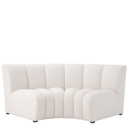 Segmentowa sofa Eichholtz Lando corner, w tkaninie Avalon white