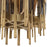 Żyrandol Eichholtz Sky pionowy, wykończenie w antycznym mosiądzu