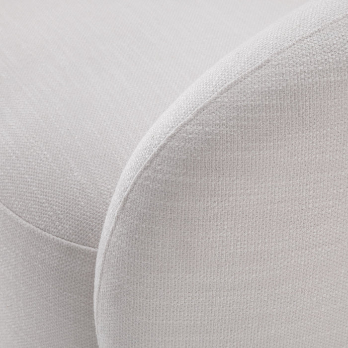 Fotel obrotowy Eichholtz Brice w tkaninie Avalon white