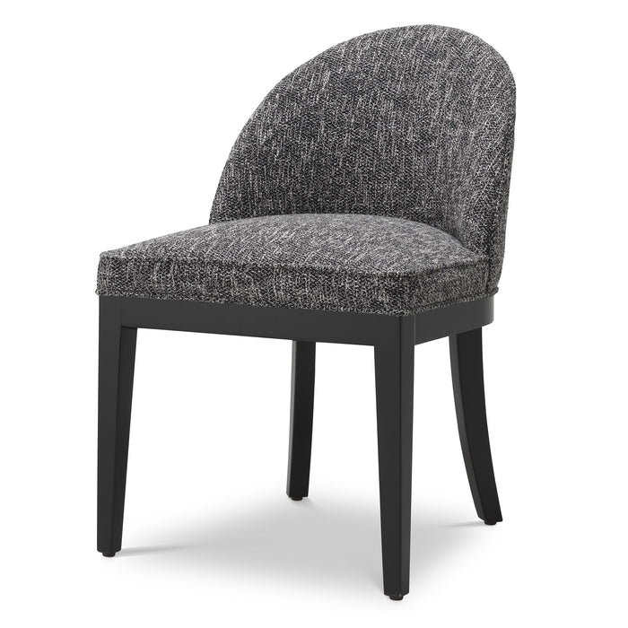 Krzesło do jadalni Eichholtz Fallon w tkaninie Cambon black