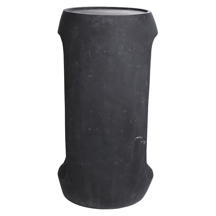 Stolik boczny Eichholtz Clipper high z czarnego szlifowanego marmuru
