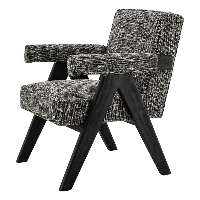 Krzesło jadalniane Eichholtz Greta w tkaninie Cambon black