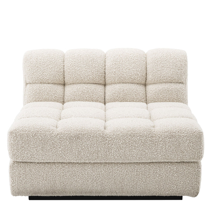Segmentowa sofa Eichholtz Dean middle, w tkaninie Bouclé cream
