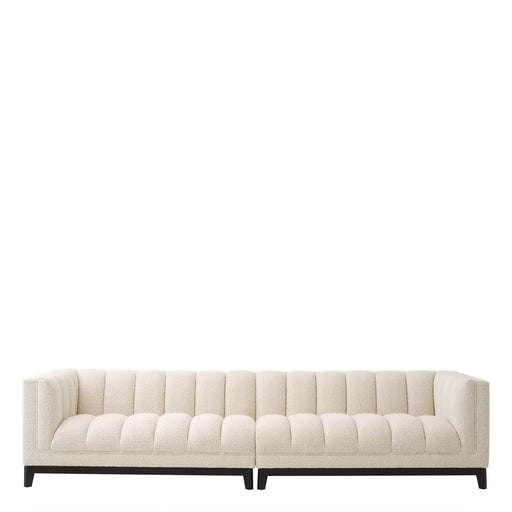 Sofa Eichholtz Ditmar w tkaninie Bouclé cream