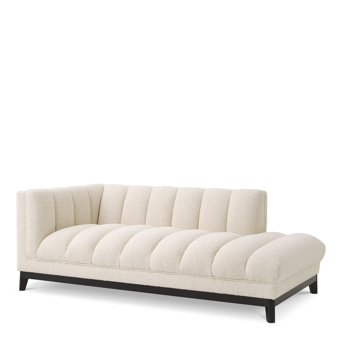 Sofa Eichholtz Ditmar lewa w tkaninie Bouclé cream