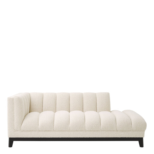 Sofa Eichholtz Ditmar lewa w tkaninie Bouclé cream
