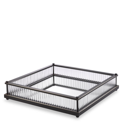 Taca kwadratowa Eichholtz Cora wykończenie w brązie