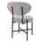 Krzesło do jadalni Eichholtz Vicq zestaw 2 sztuk, w tkaninie Bouclé grey