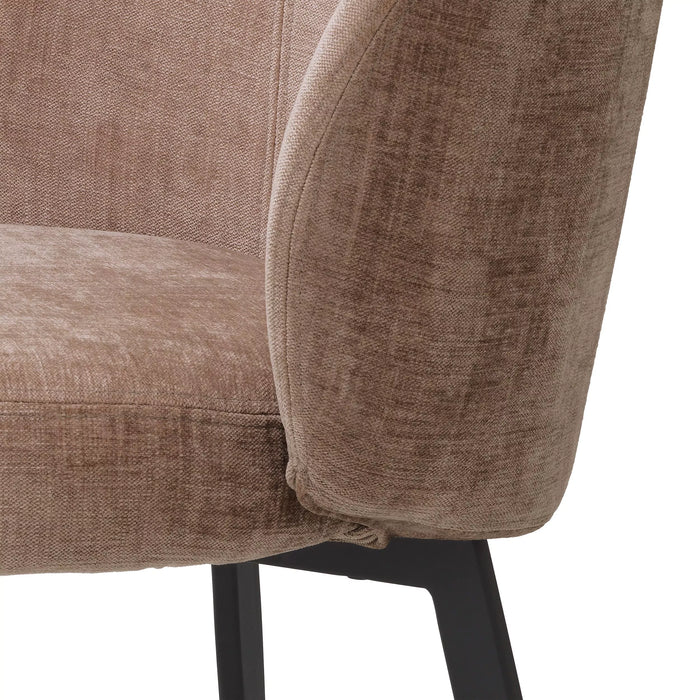 Krzesło do jadalni Eichholtz Lloyd set 2 sztuk w tkaninie Sisley pink