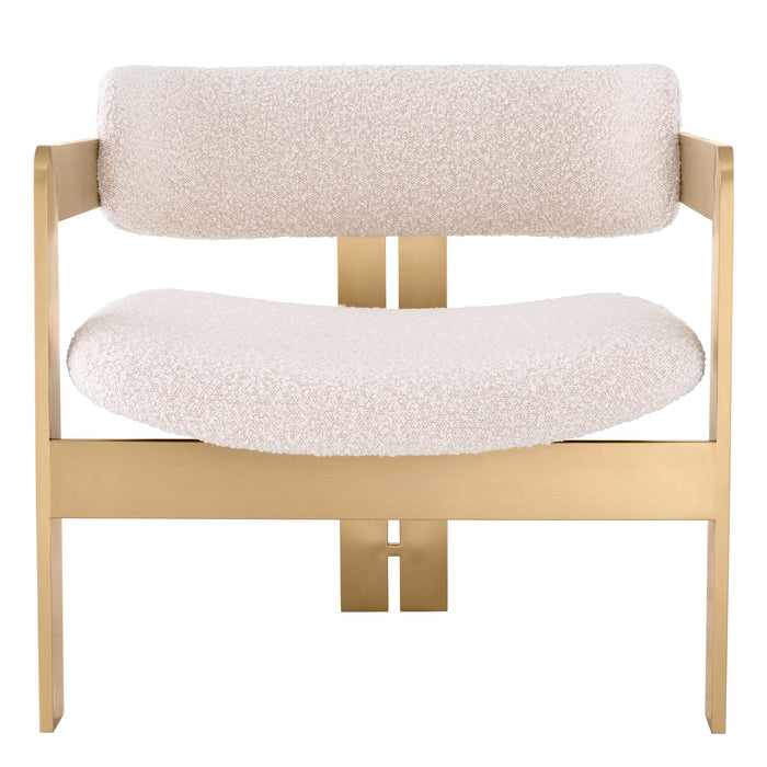 Krzesło Eichholtz Donato w tkaninie bouclé cream