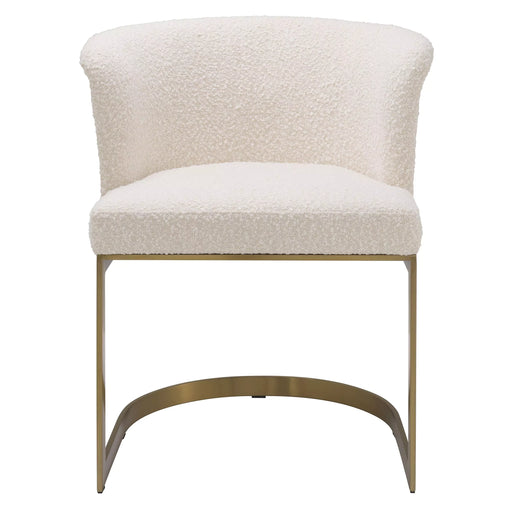 Krzesło do jadalni Eichholtz Bofinger w tkaninie Bouclé cream