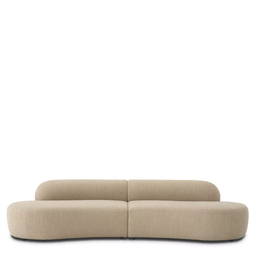 Sofa Eichholtz Björn S w tkaninie Bouclé sand