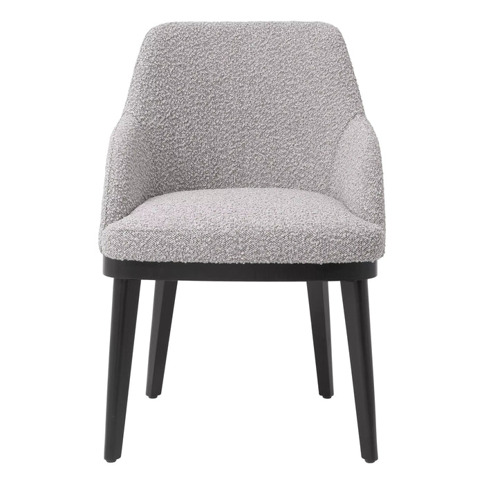 Krzesło do jadalni Eichholtz Costa w tkaninie Bouclé grey