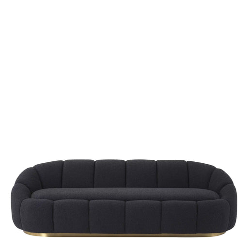 Sofa Eichholtz Inger w tkaninie Bouclé black